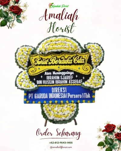 Papan Bunga Duka di Sindang Barang