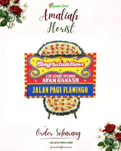 Bunga Papan Congratulation di Sindang Barang